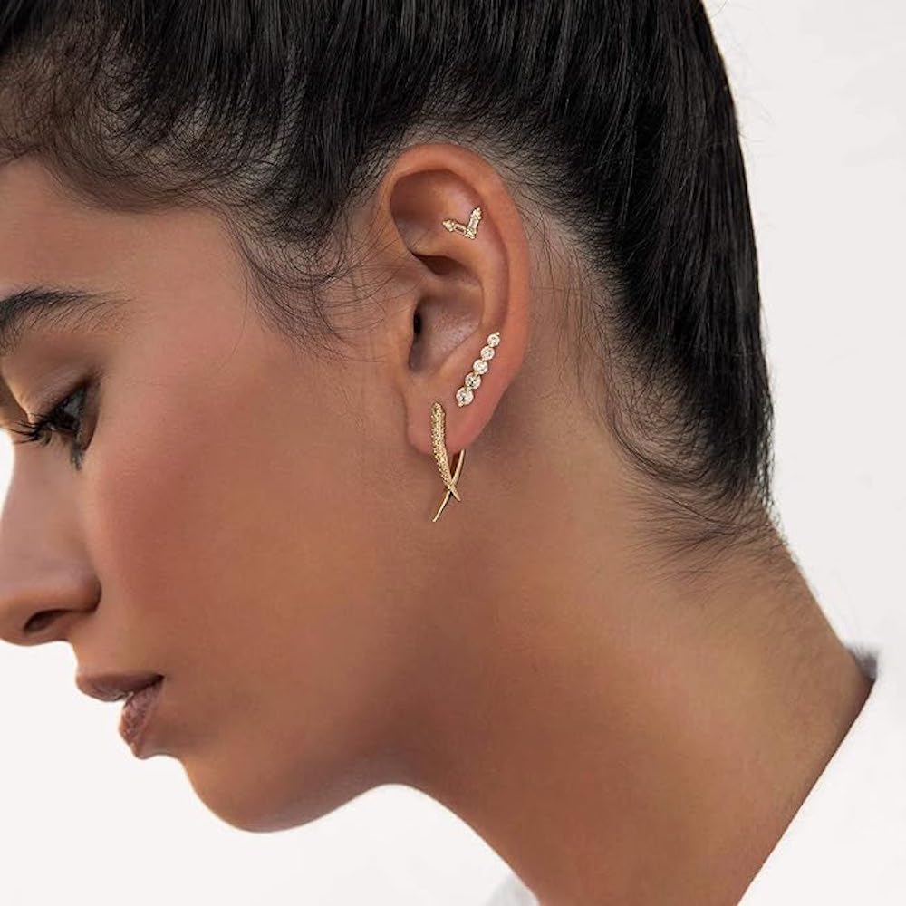 18k Gold Modern Gisele Earrings