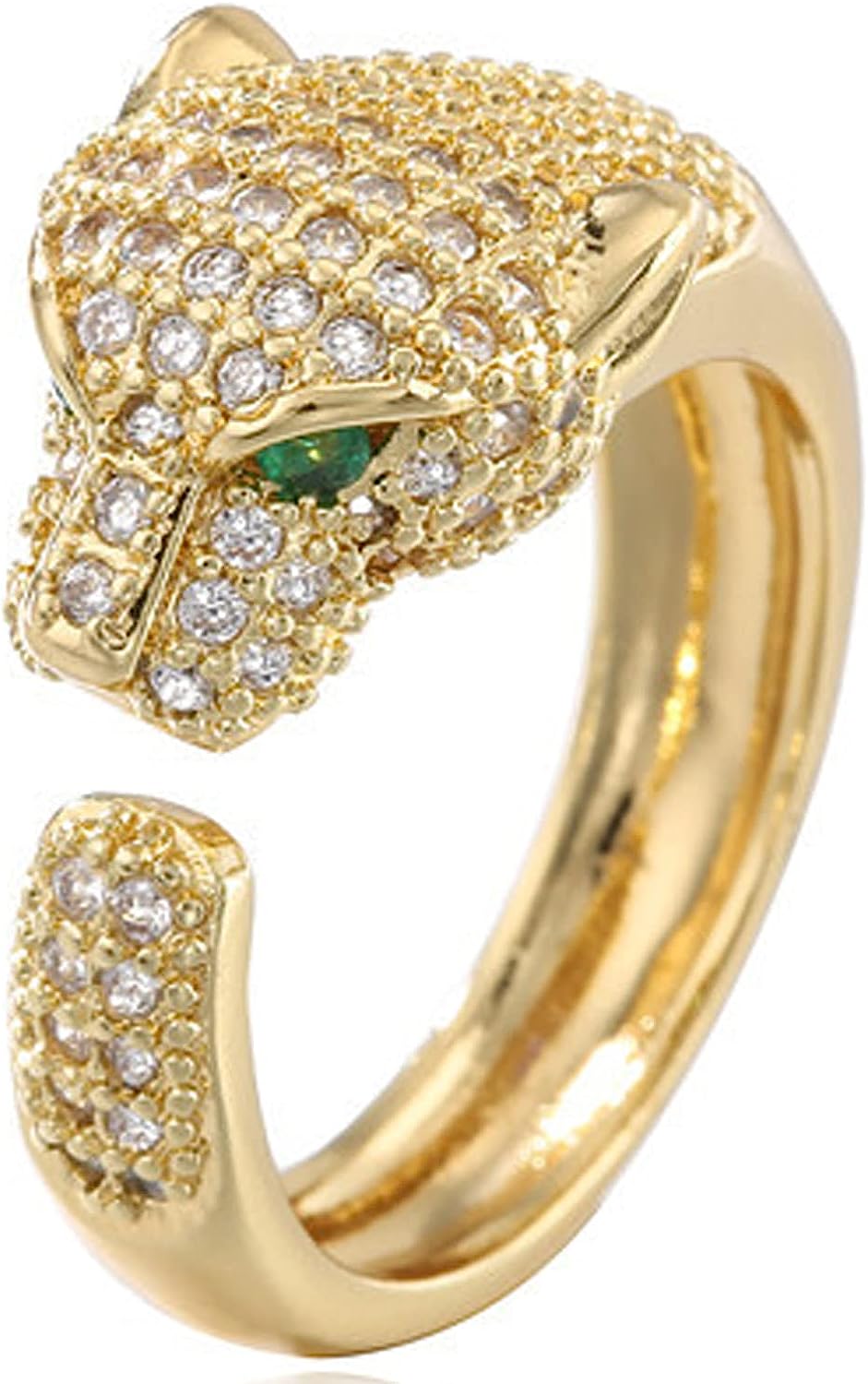 18k Gold Embellished Motif Ring