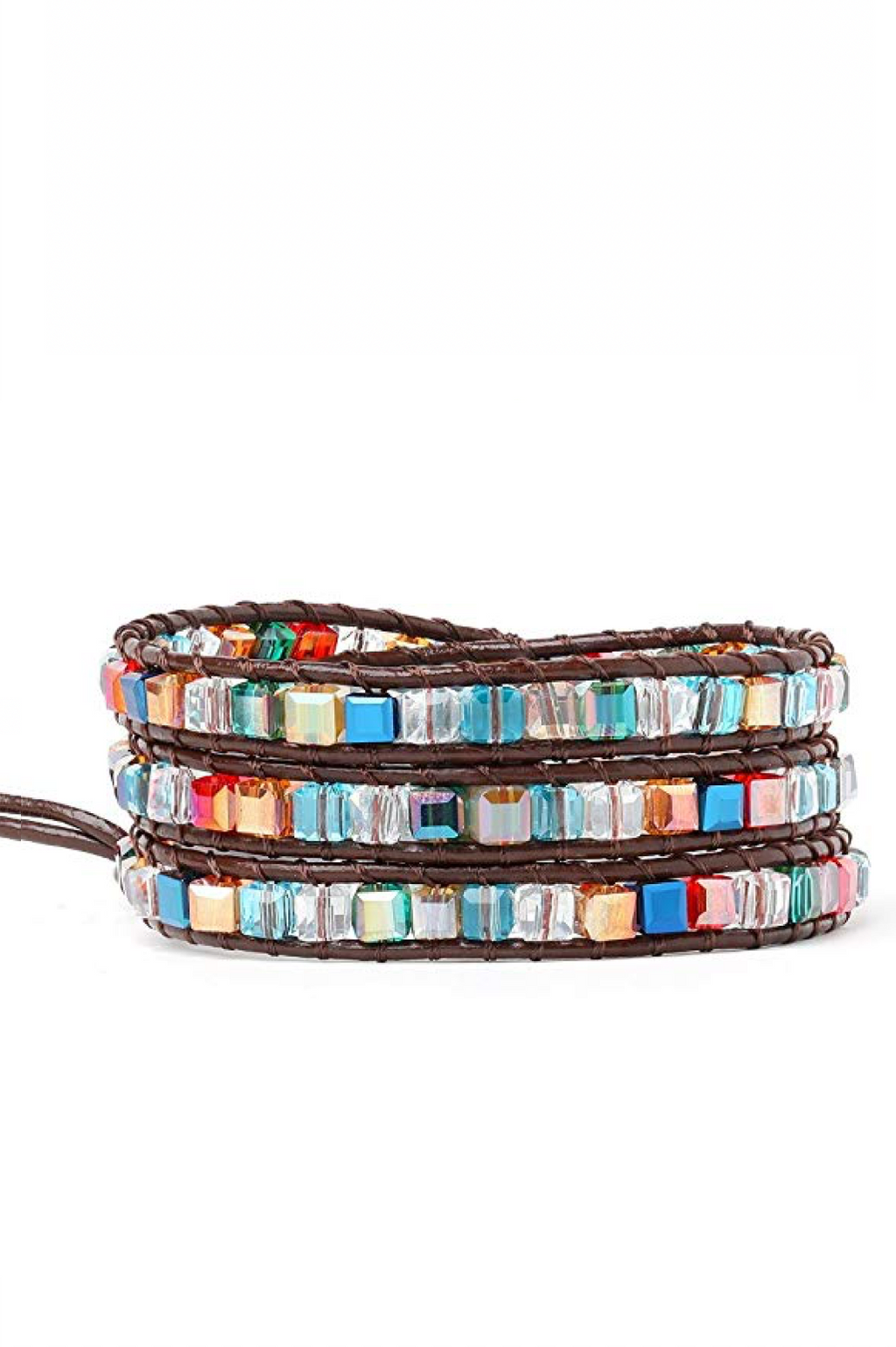 Multi Crystal Wrap Bracelet