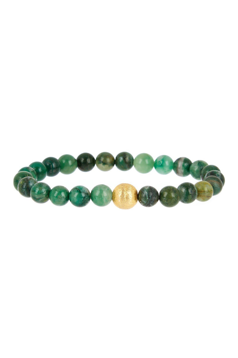 18K Matte Gold Multi Jade Bracelet – Liv Oliver