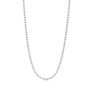 Silver Ball Bead Necklace